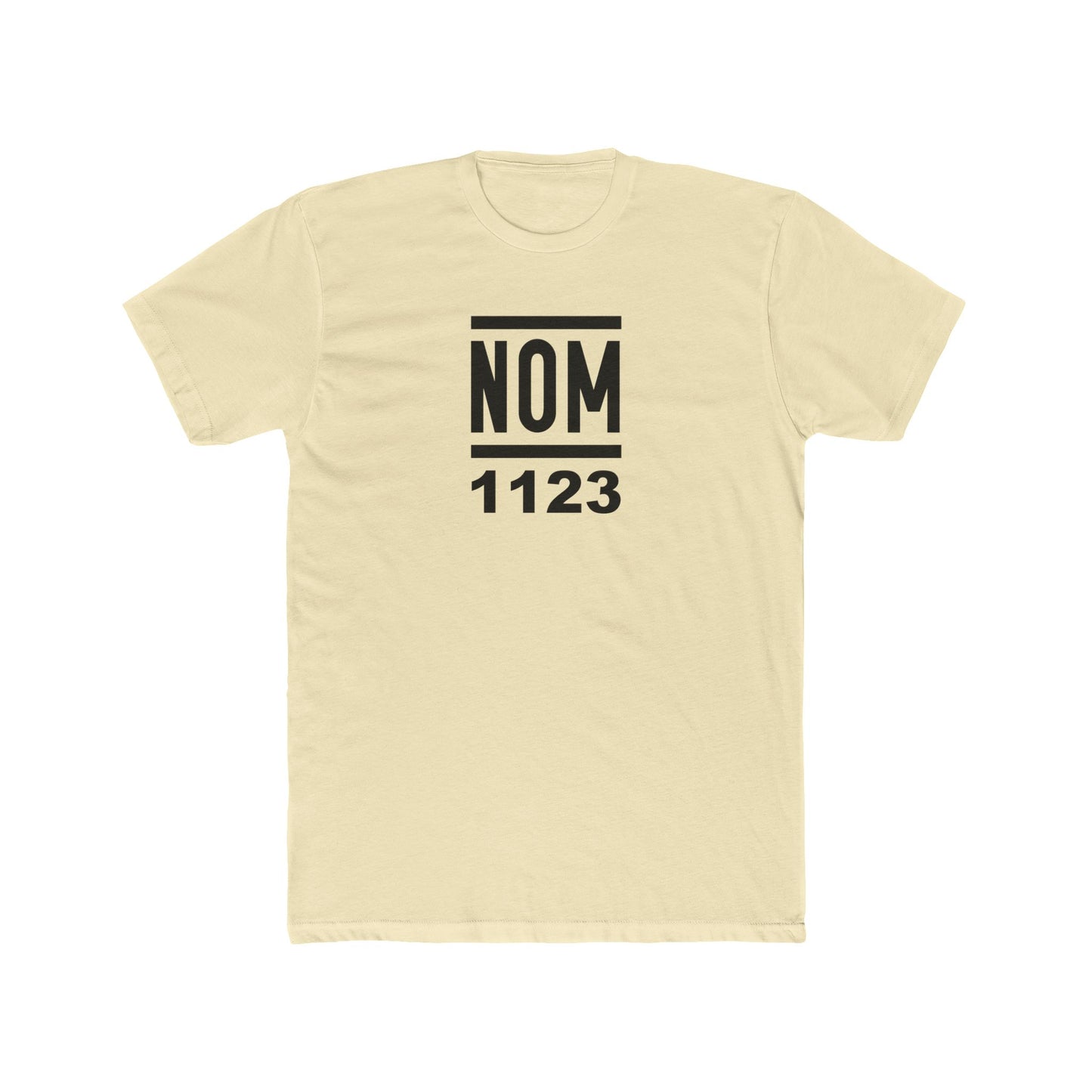 NOM 1123 Short Sleeve Next Level 3600 T-Shirt with Front Centered Logo