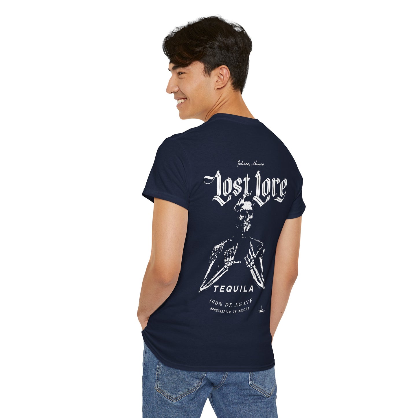 Lost Lore Tequila Miklo Agave Short Sleeve Gildan 5000 T-Shirt with Front and Back Logo