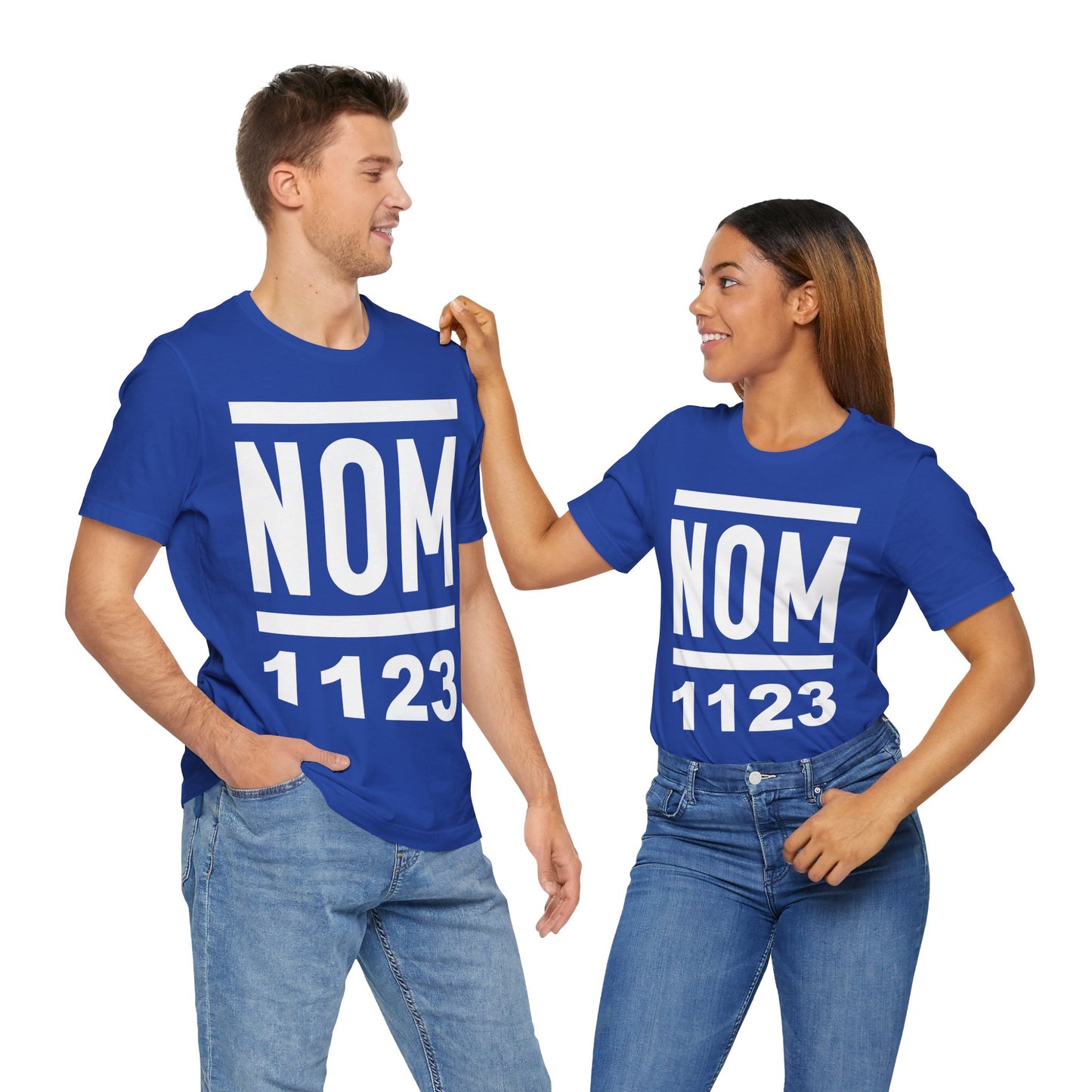 NOM 1123 Short Sleeve Bella+Canvas 3001 T-Shirt with Front Logo