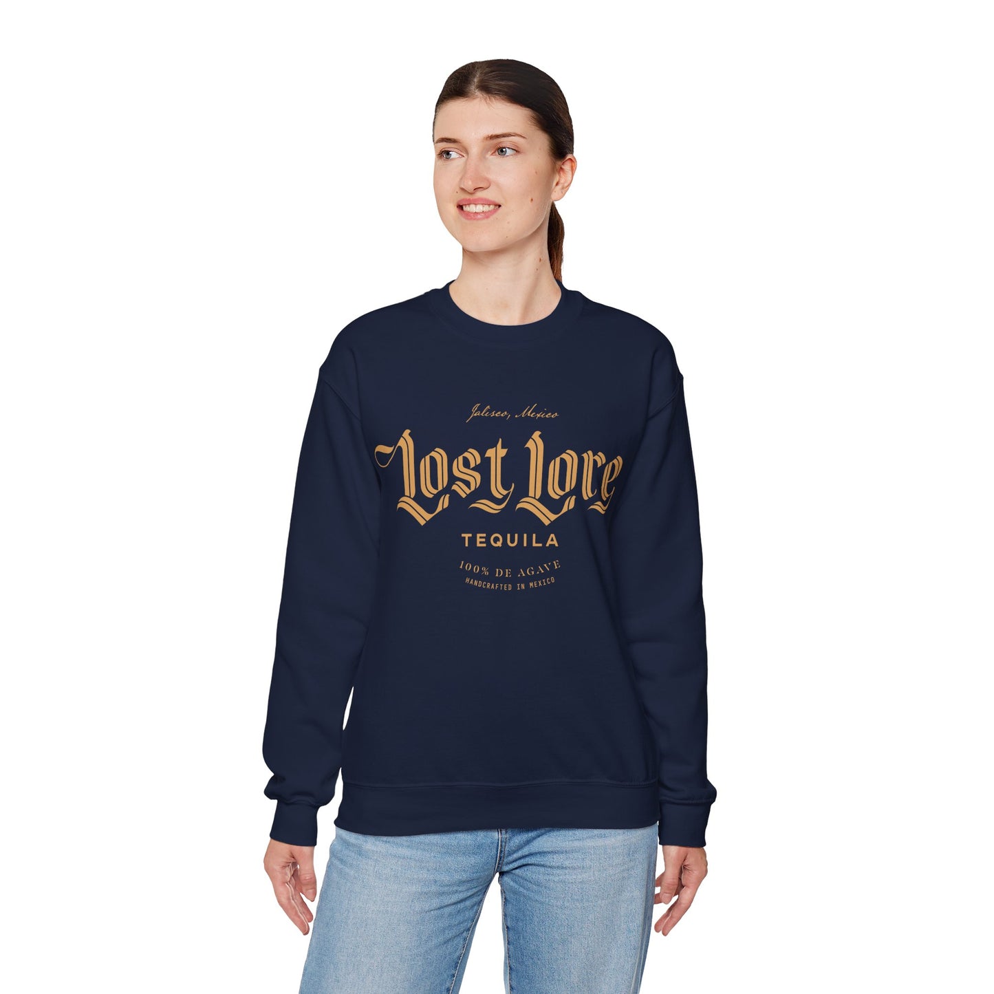 Lost Lore Tequila Gilden 18000 Crewneck Sweatshirt with Front Logo