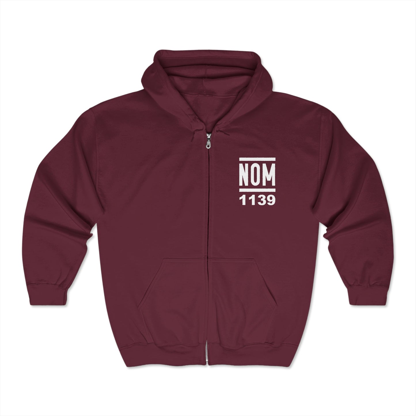 NOM 1139 Gildan 18600 Zip-Up Hooded Sweatshirt