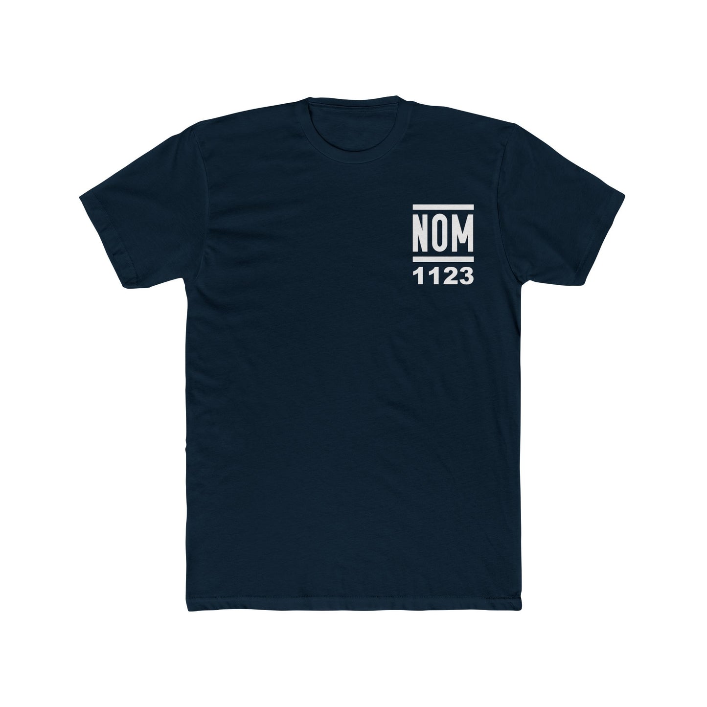 NOM 1123 Short Sleeve Next Level 3600 T-Shirt with Front and Back Logo