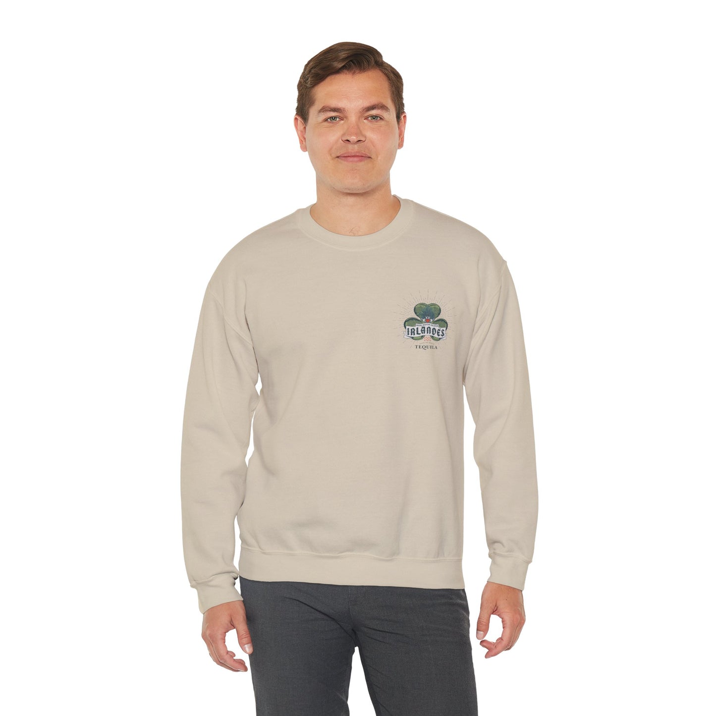 Irlande's Tequila Gilden 18000 Crewneck Sweatshirt with Front and Back Logo