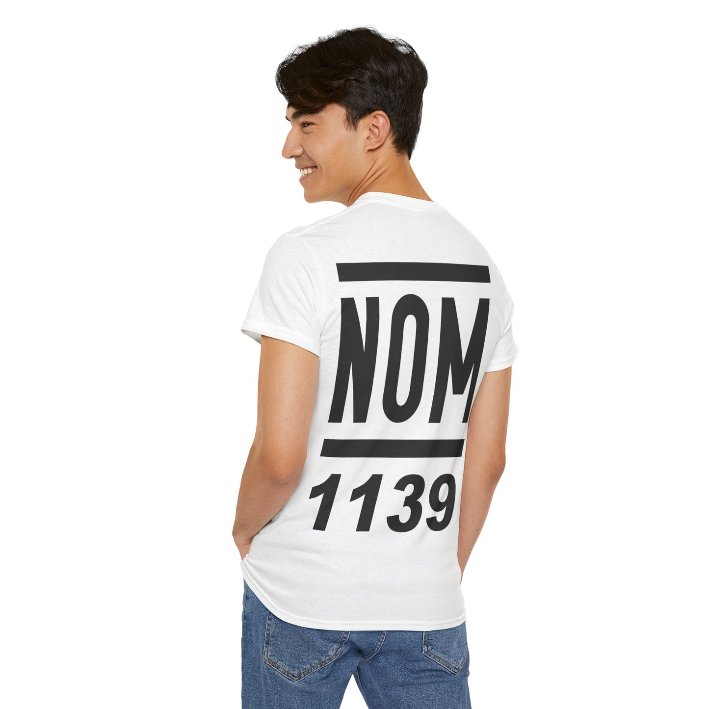 NOM 1139 Short Sleeve Gildan 5000 T-Shirt with Front and Back Logo