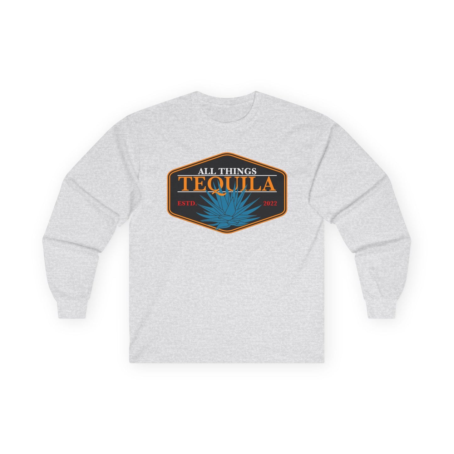 All Things Tequila Long Sleeve Gildan 2400 T-Shirt with Front Logo