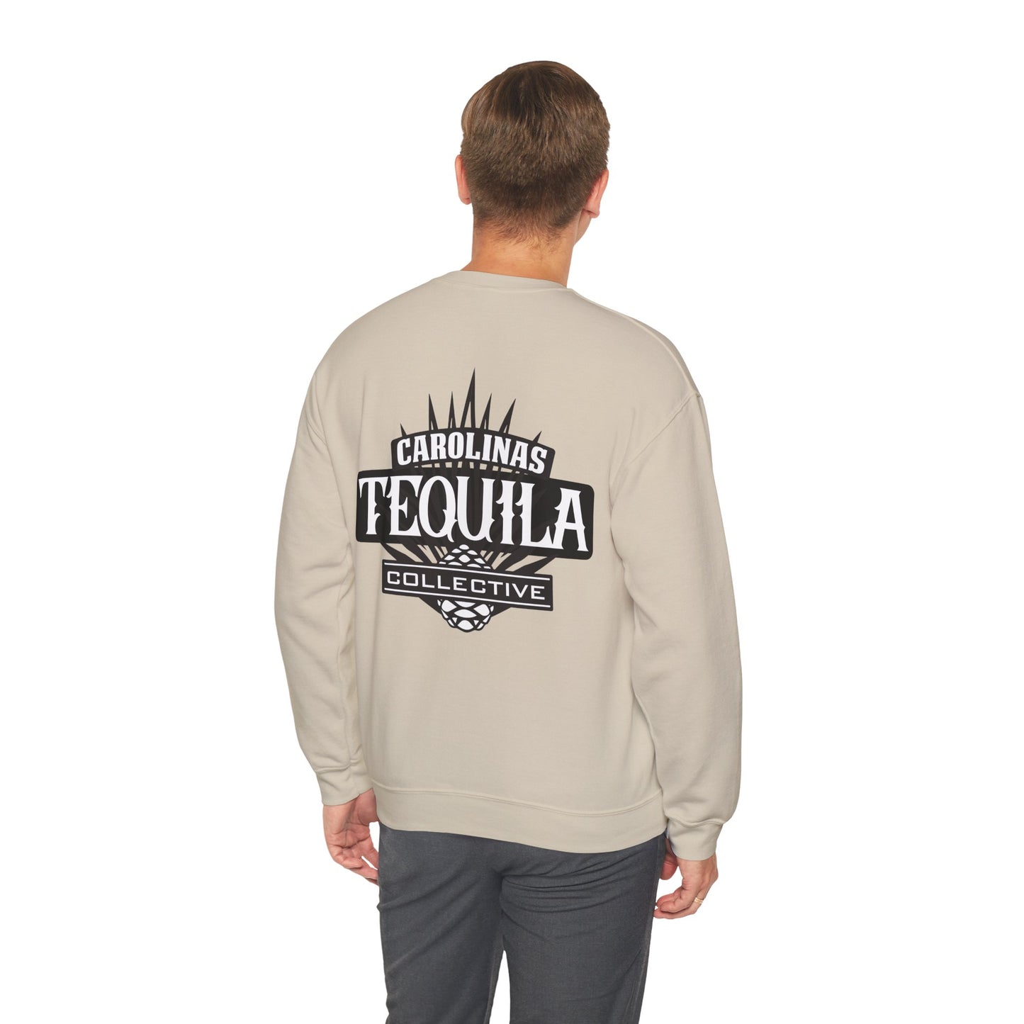 Carolinas Tequila Collective Gilden 18000 Crewneck Sweatshirt with Front and Back Logo