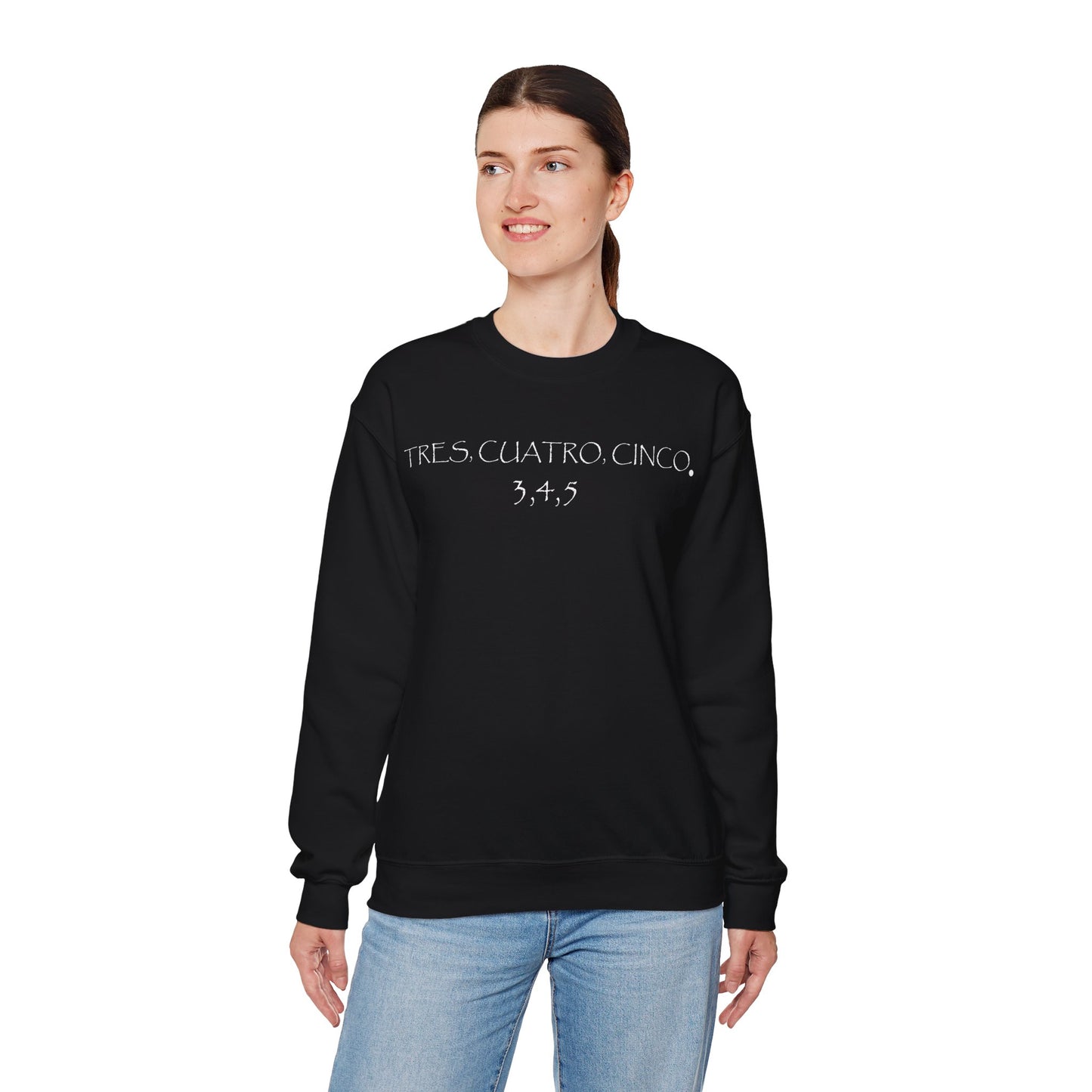 Tres, Cuatro, Cinco Tequila Gilden 18000 Crewneck Sweatshirt with Front Logo