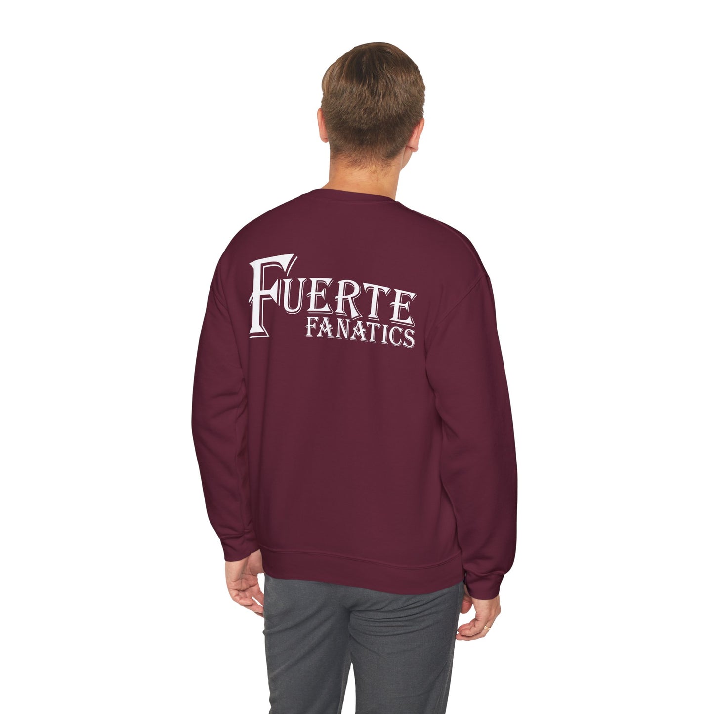 Fuerte Fanatics Gilden 18000 Crewneck Sweatshirt with Front and Back Logo