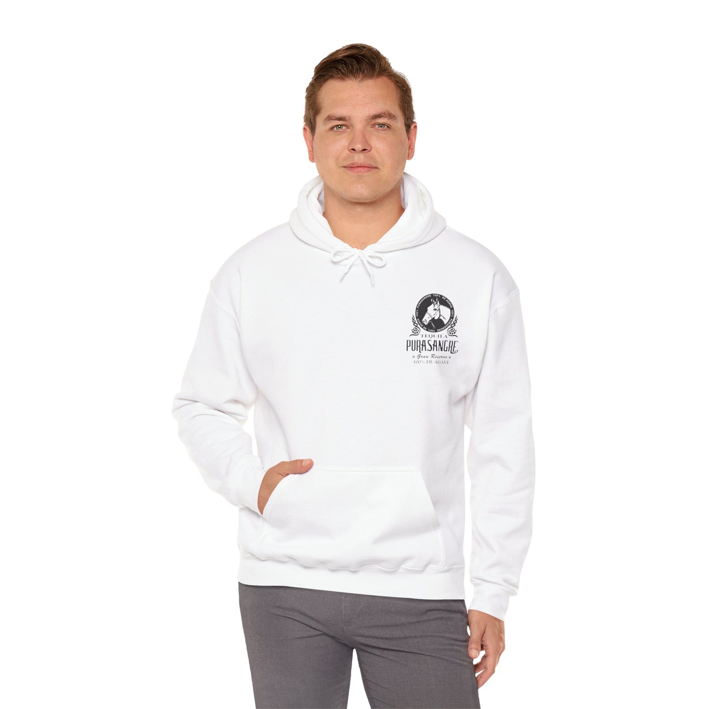 Purasangre Tequila Gilden 18500 Hoodie with Front and Back Logo