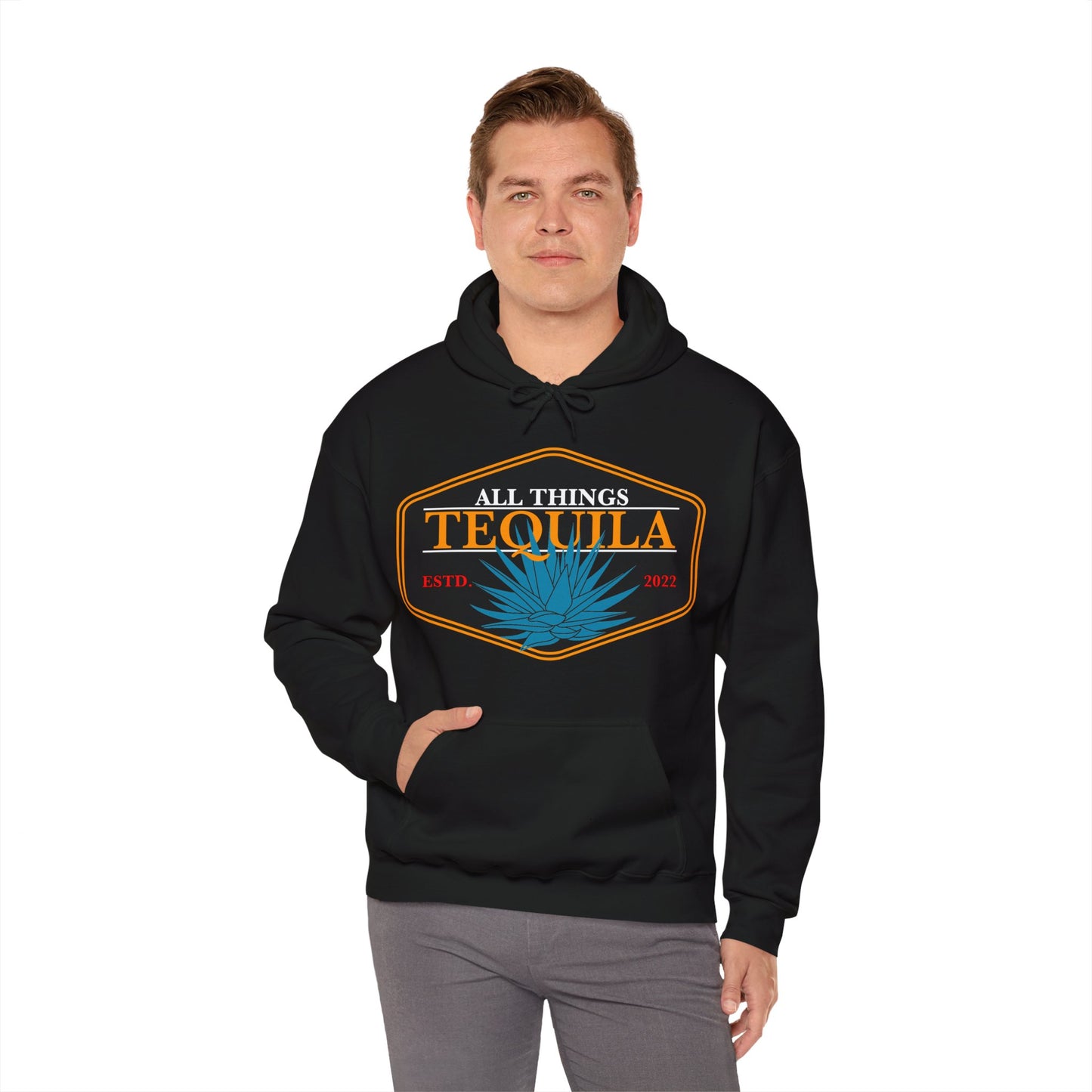 All Things Tequila Gilden 18500 Hoodie with Front Logo