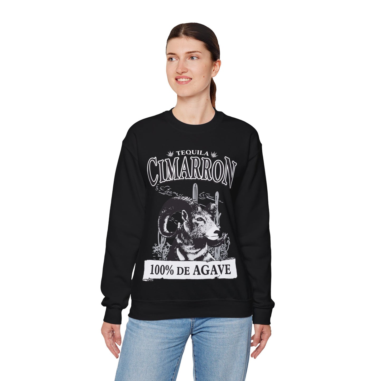 Cimarron Tequila Gilden 18000 Crewneck Sweatshirt with Front Logo