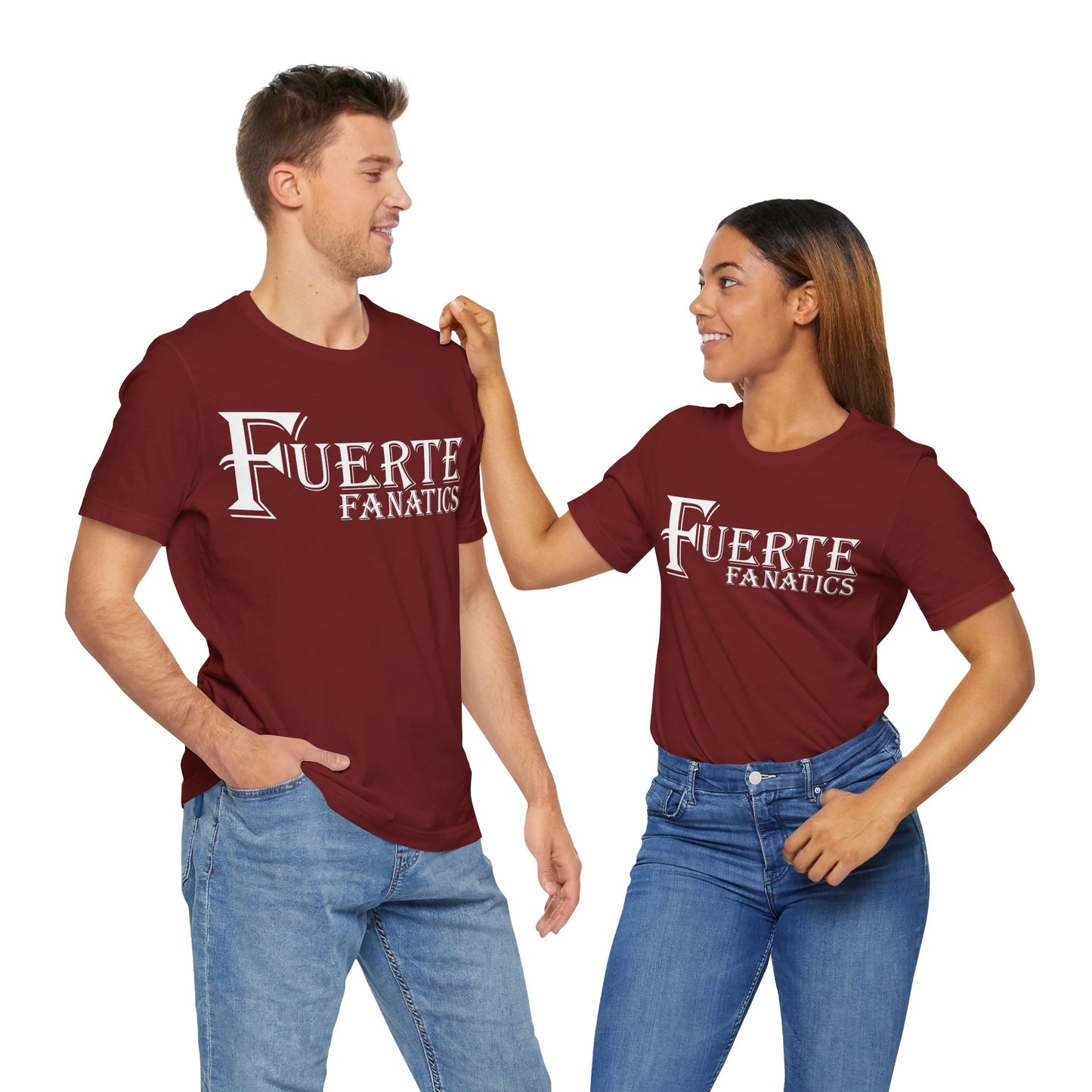 Fuerte Fanatics Short Sleeve Bella+Canvas 3001 T-Shirt with Front Logo