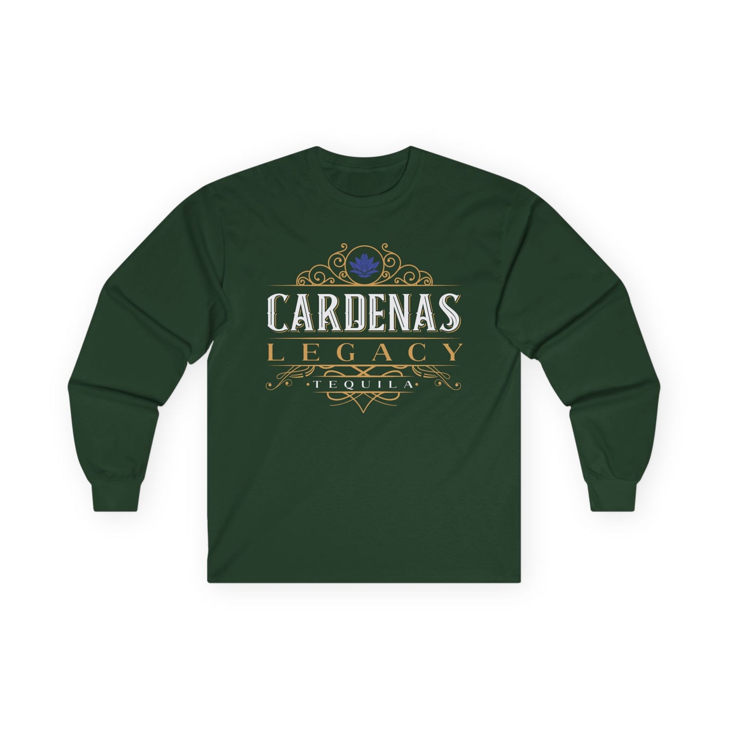 Cardenas Legacy Tequila Long Sleeve Gildan 2400 T-Shirt with Front Logo