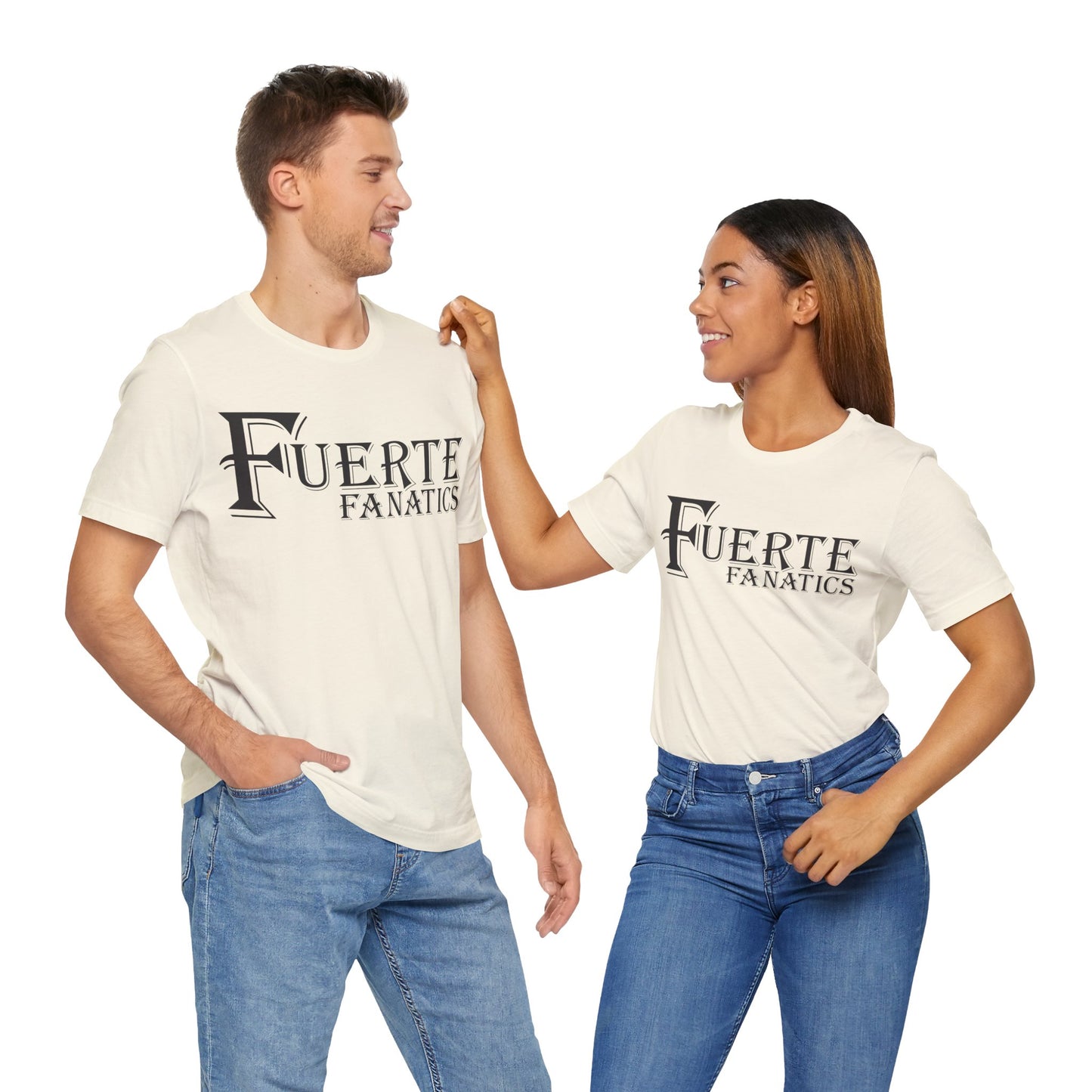 Fuerte Fanatics Short Sleeve Bella+Canvas 3001 T-Shirt with Front Logo