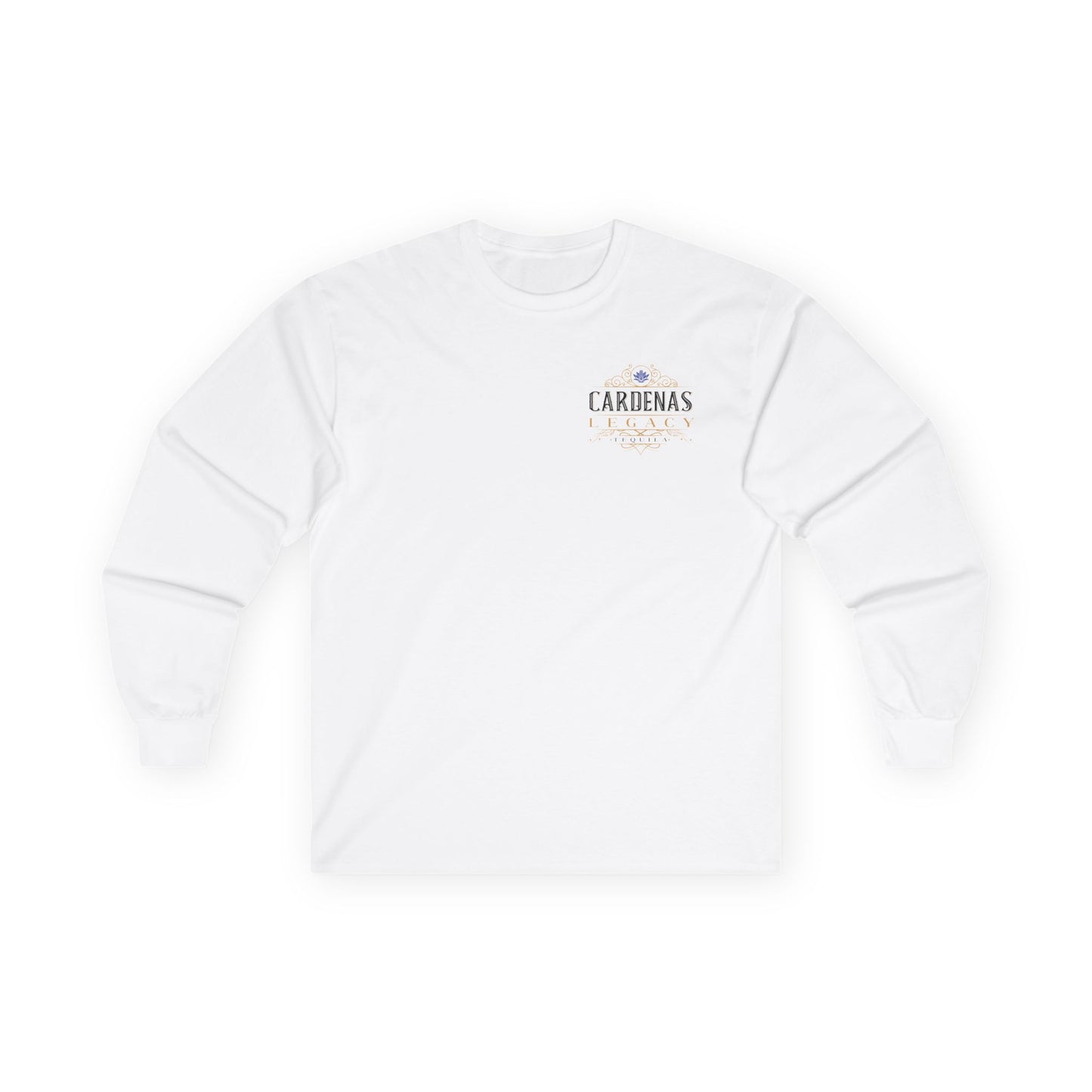 Cardenas Legacy Tequila Long Sleeve Gildan 2400 T-Shirt with Front and Back Logo