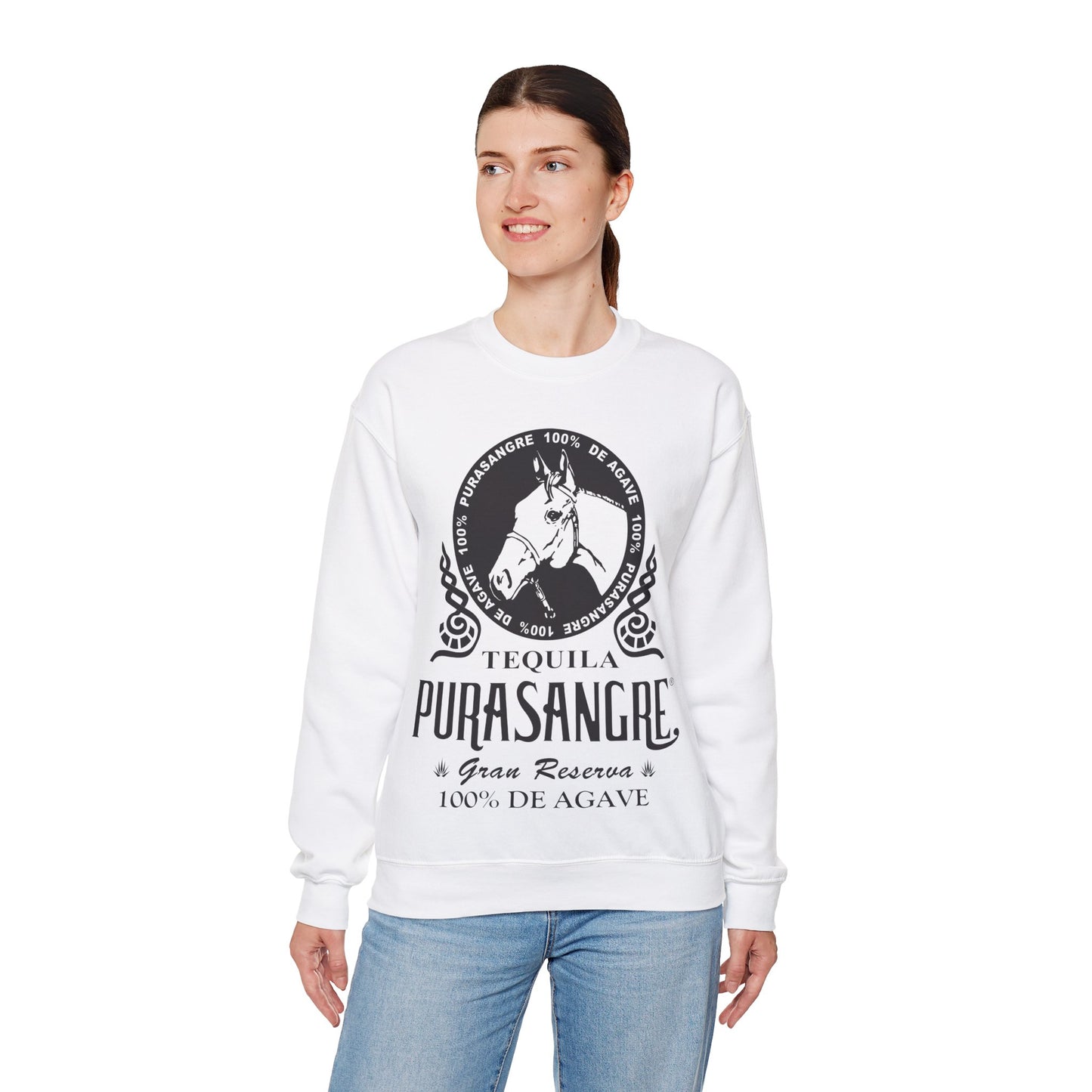 Purasangre Tequila Gilden 18000 Crewneck Sweatshirt with Front Logo