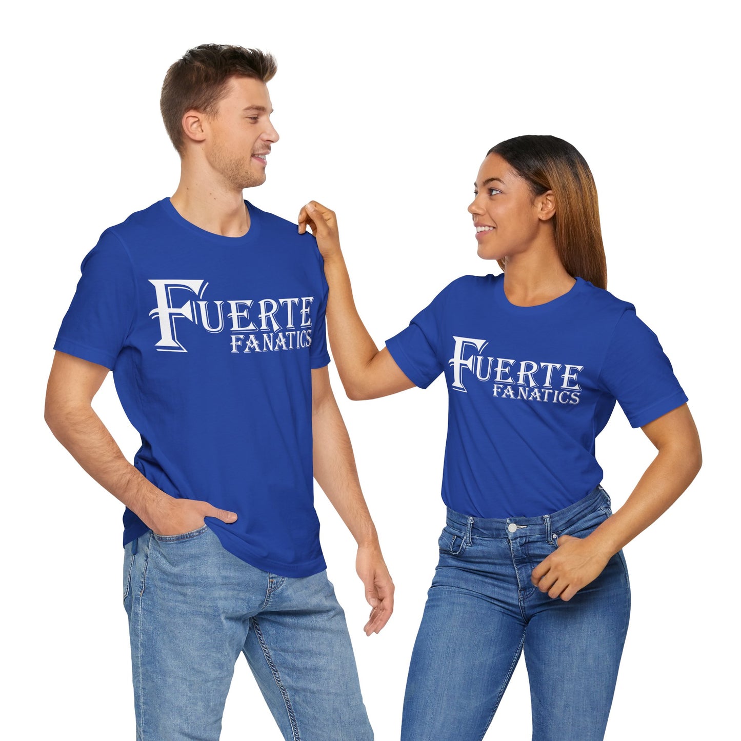 Fuerte Fanatics Short Sleeve Bella+Canvas 3001 T-Shirt with Front Logo