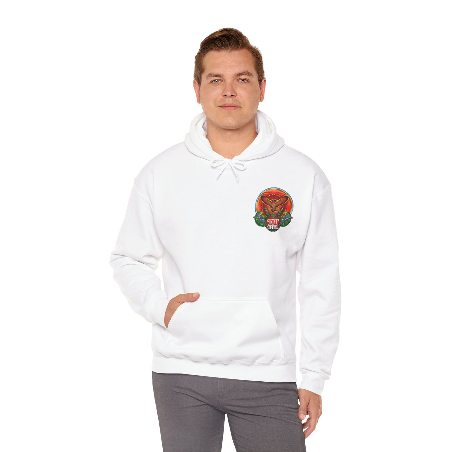 Tau Tequila Gilden 18500 Hoodie with Front and Back Logo