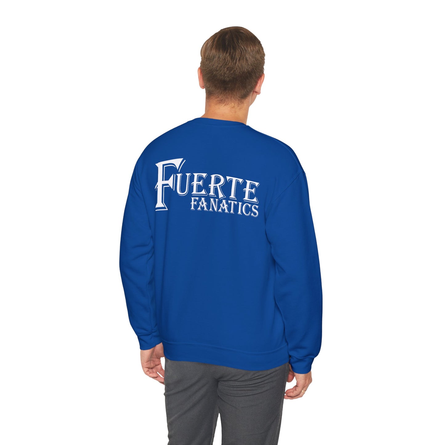 Fuerte Fanatics Gilden 18000 Crewneck Sweatshirt with Front and Back Logo