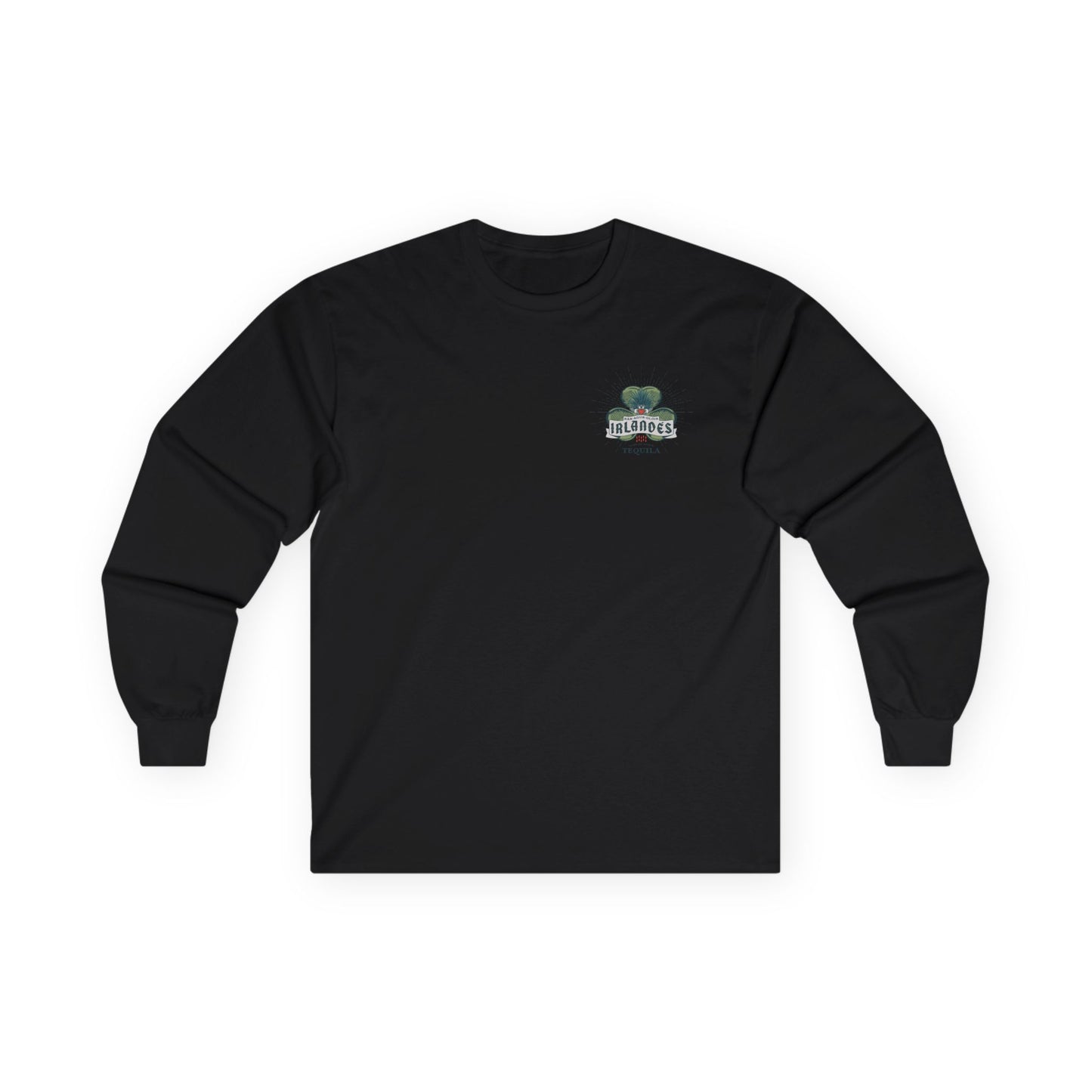 Irlande's Tequila Long Sleeve Gildan 2400 T-Shirt with Front and Back Logo