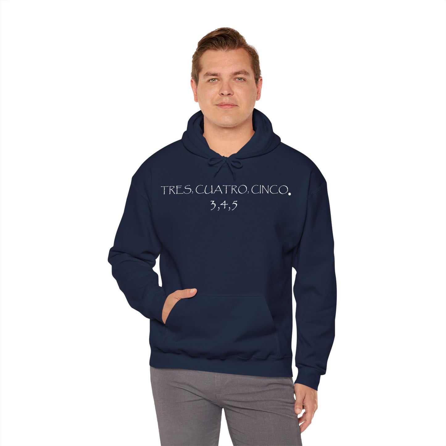 Tres, Cuatro, Cinco Tequila Gilden 18500 Hoodie with Front Logo