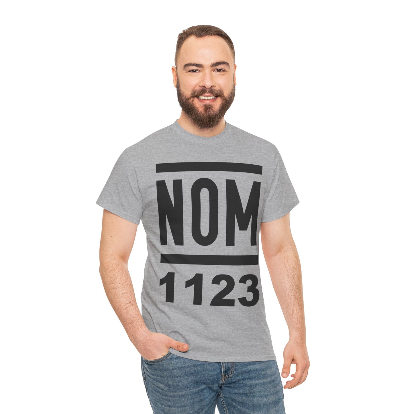 NOM 1123 Short Sleeve Gildan 5000 T-Shirt with Front Logo