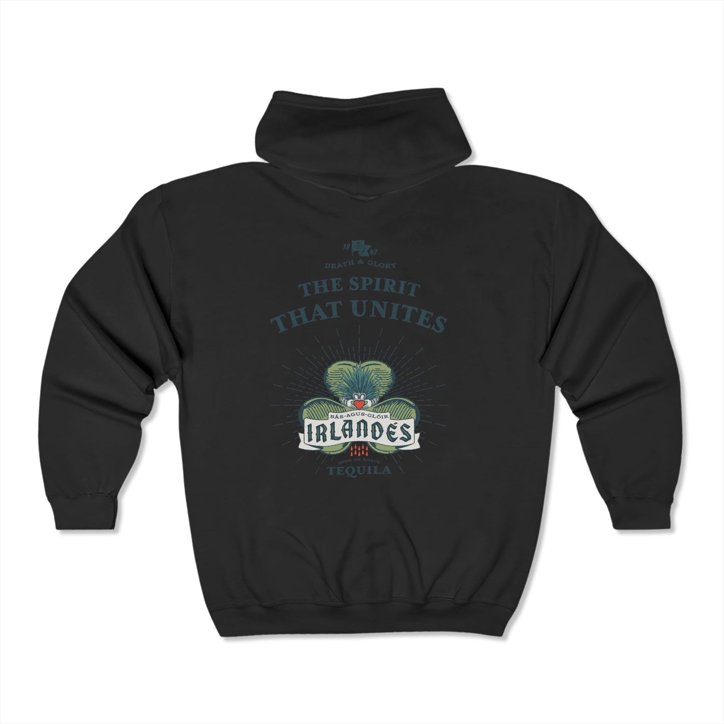 Irlandes Tequila Gildan 18600 Zip-Up Hooded Sweatshirt