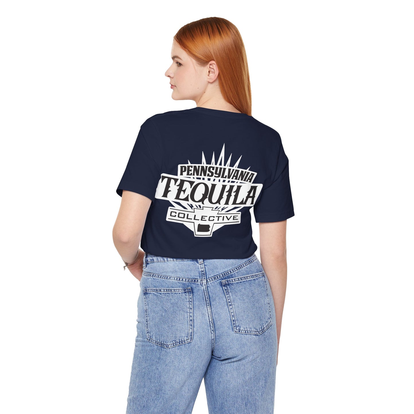 Pennsylvania Tequila Collective Short Sleeve Bella+Canvas 3001 T-Shirt with Front and Back Logo