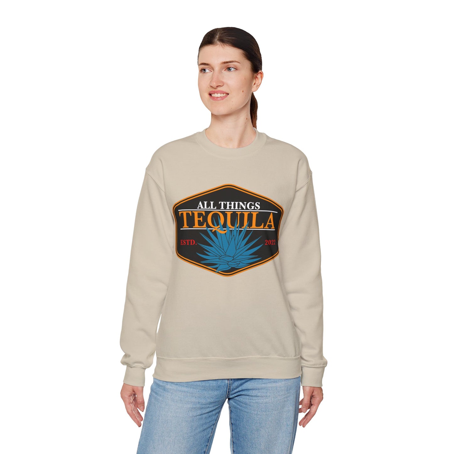 All Things Tequila Gilden 18000 Crewneck Sweatshirt with Front Logo