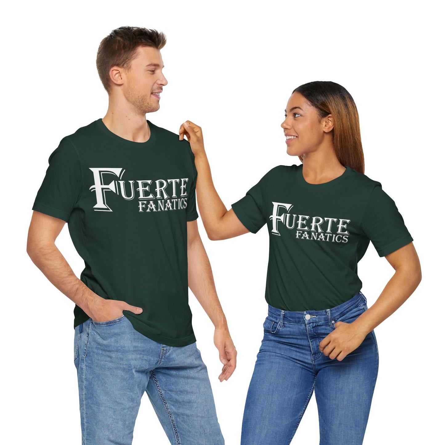 Fuerte Fanatics Short Sleeve Bella+Canvas 3001 T-Shirt with Front Logo