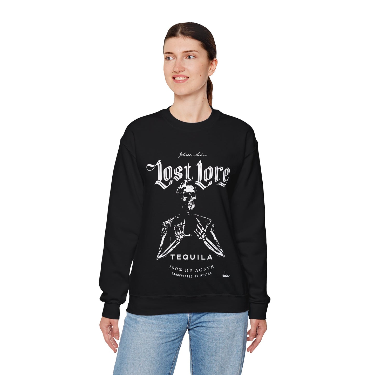 Lost Lore Tequila Miklo Agave Gilden 18000 Crewneck Sweatshirt with Front Logo