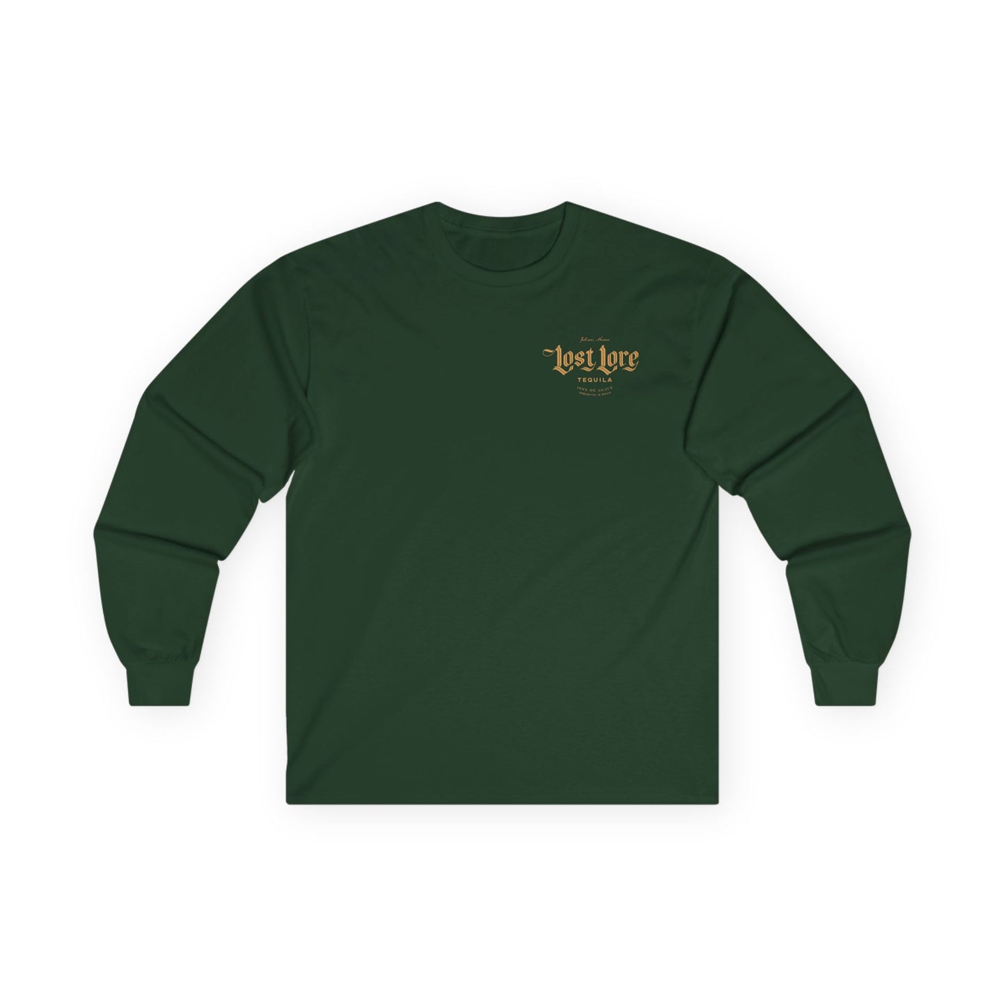 Lost Lore Tequila Miklo Agave Long Sleeve Gildan 2400 T-Shirt with Front and Back Logo