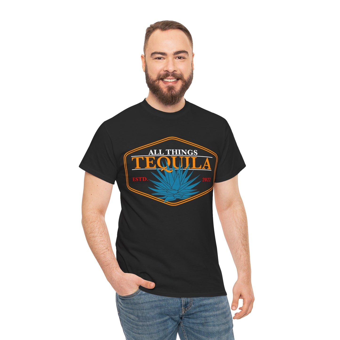 All Things Tequila Short Sleeve Gildan 5000 T-Shirt with Front Logo