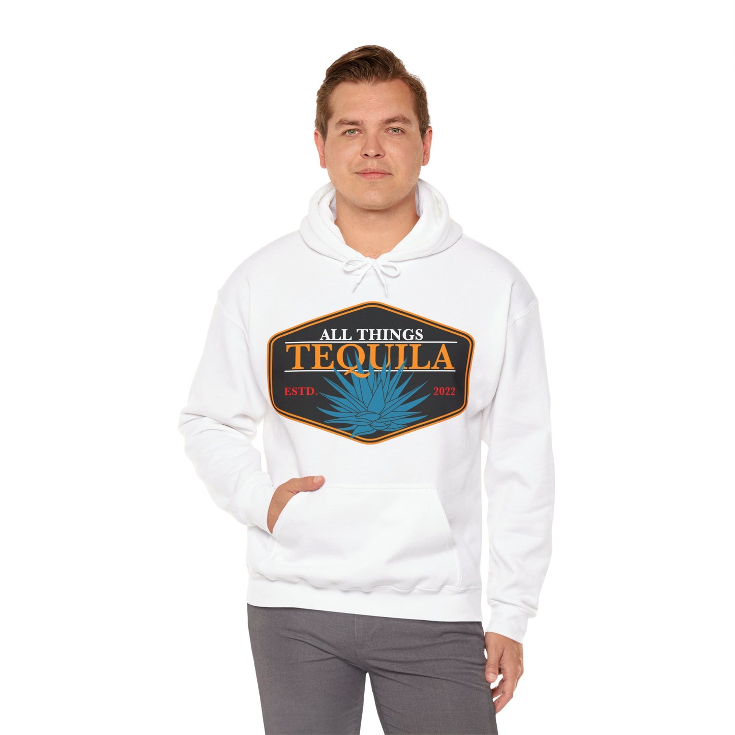 All Things Tequila Gilden 18500 Hoodie with Front Logo