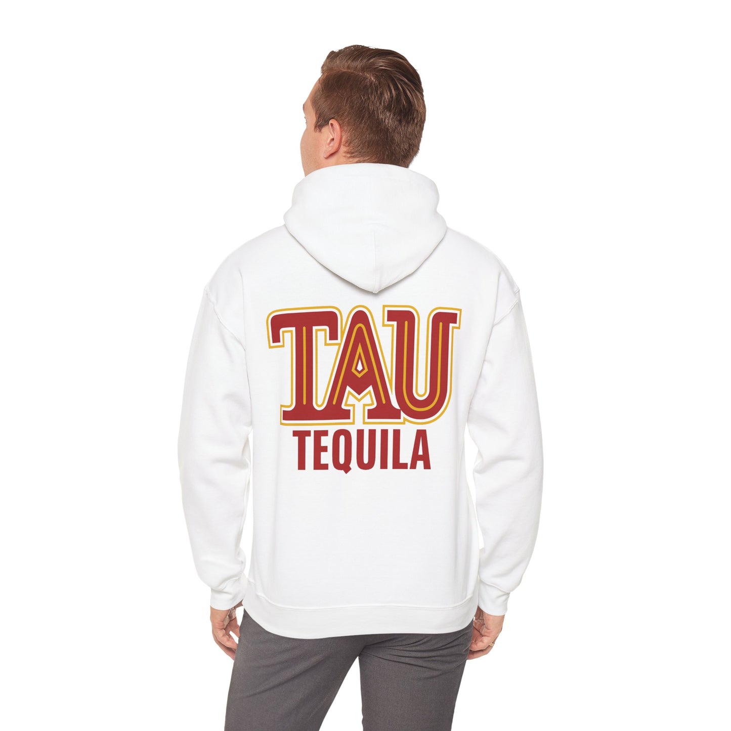 Tau Tequila Gilden 18500 Hoodie with Front and Back Logo