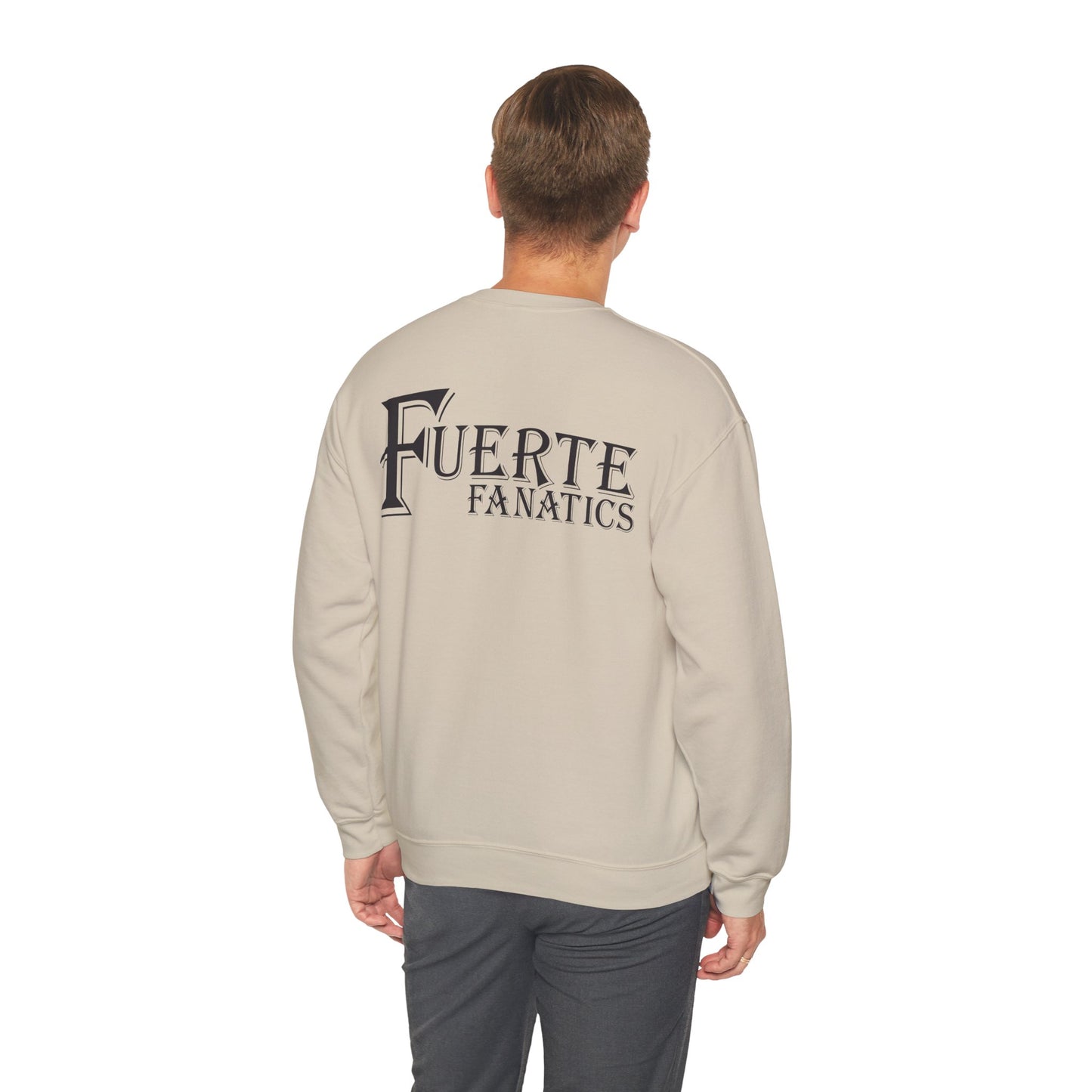 Fuerte Fanatics Gilden 18000 Crewneck Sweatshirt with Front and Back Logo