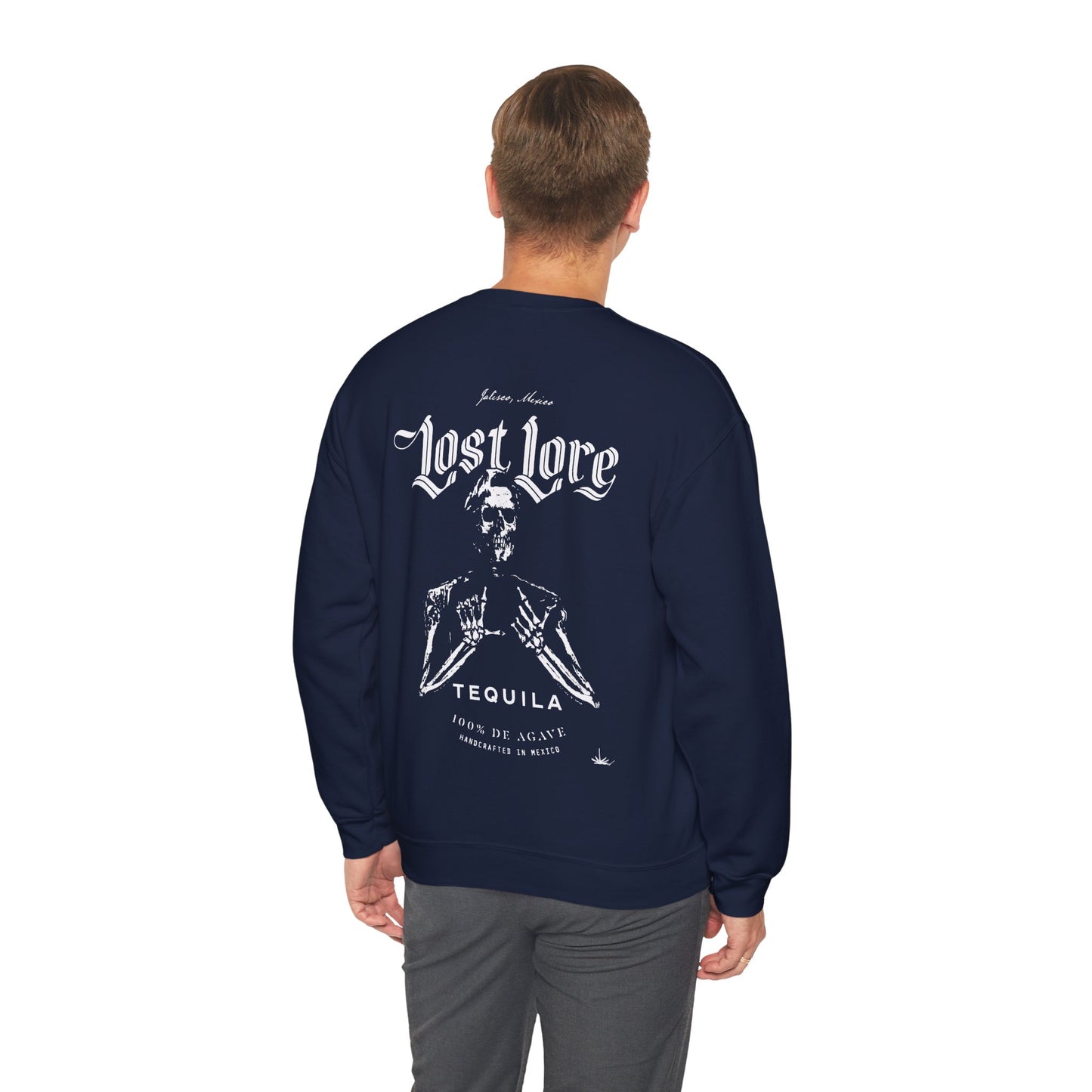 Lost Lore Tequila Miklo Agave Gilden 18000 Crewneck Sweatshirt with Front and Back Logo