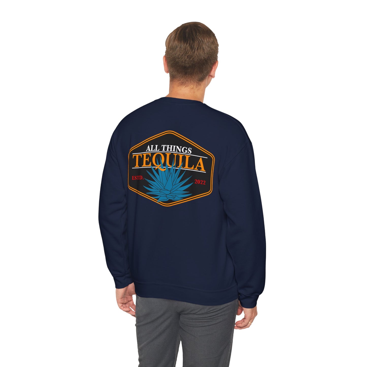 All Things Tequila Gilden 18000 Crewneck Sweatshirt with Front and Back Logo