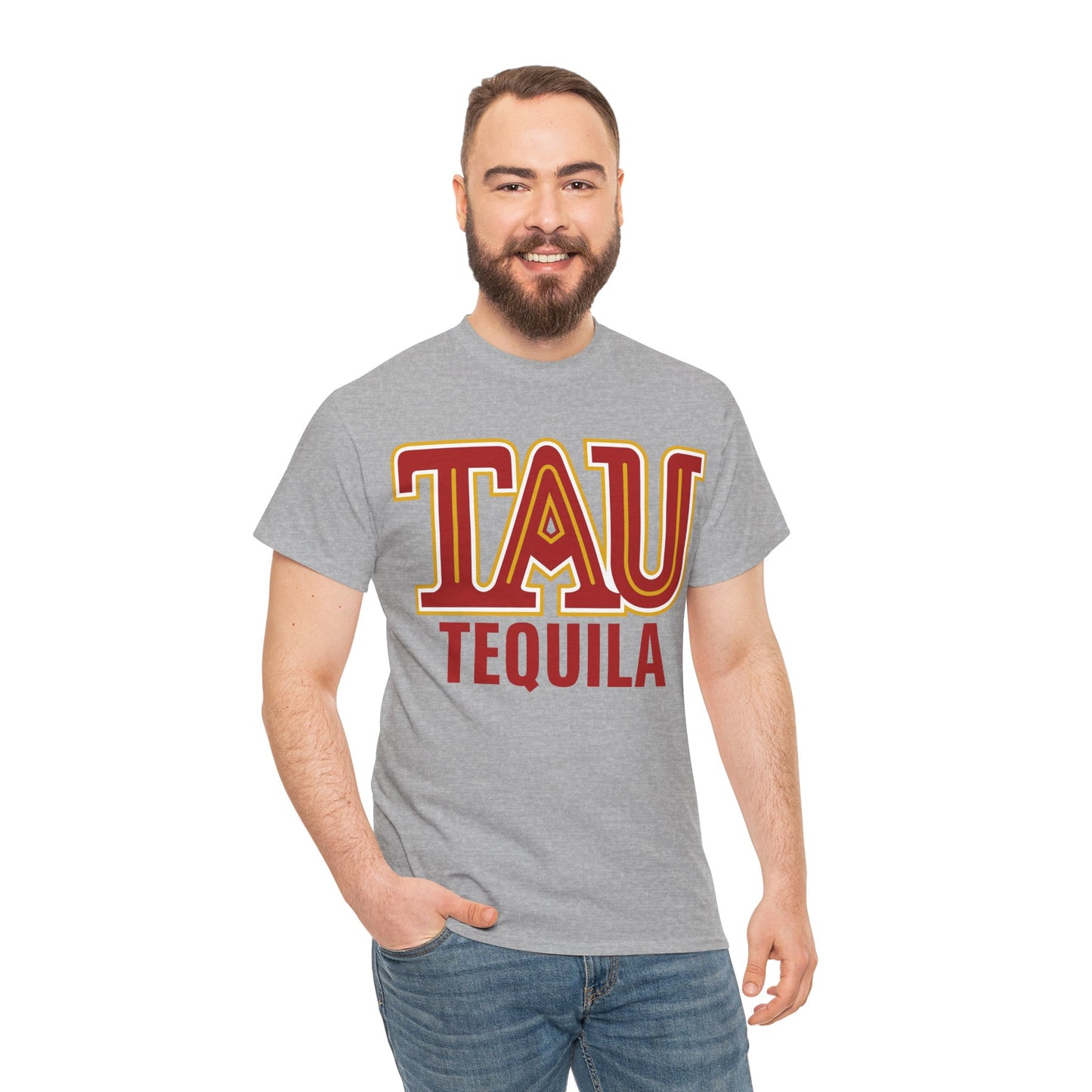 Tau Tequila Short Sleeve Gildan 5000 T-Shirt with Front Logo