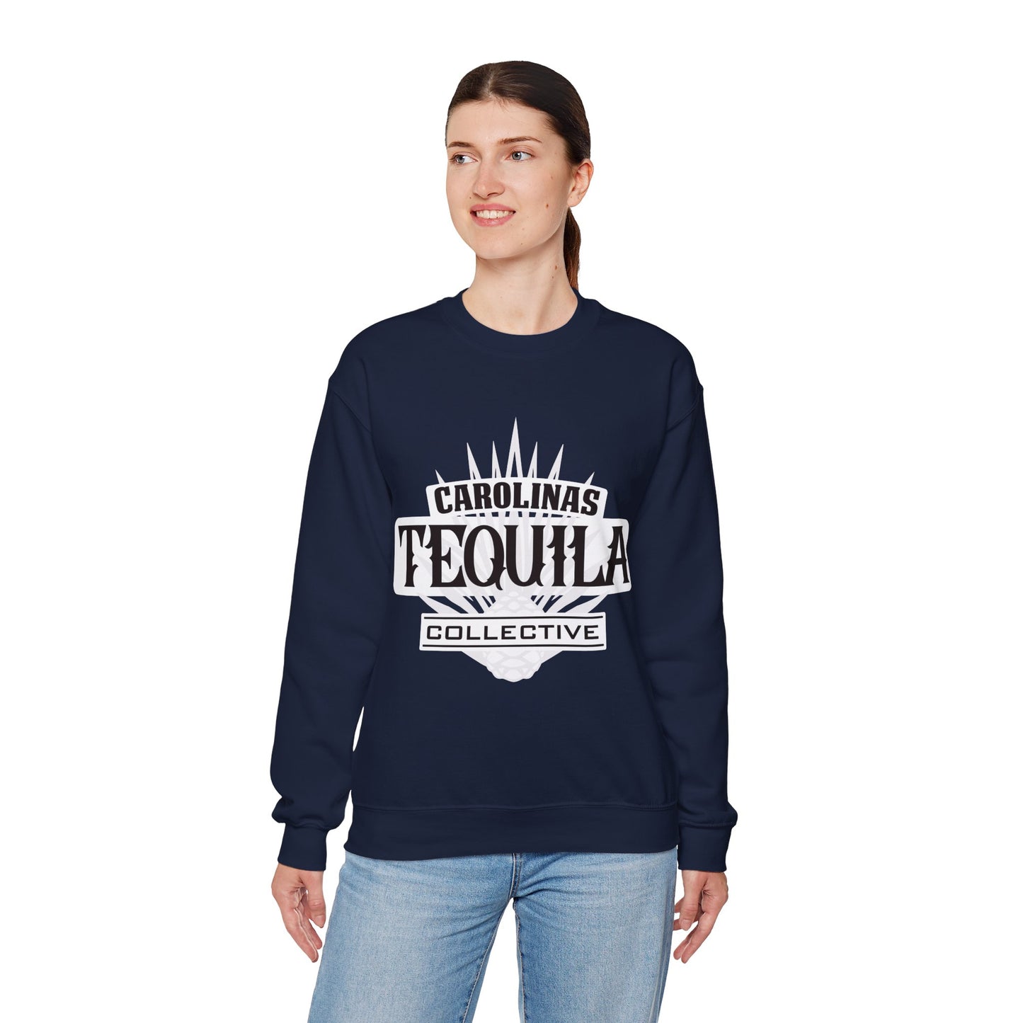 Carolinas Tequila Collective Gilden 18000 Crewneck Sweatshirt with Front Logo