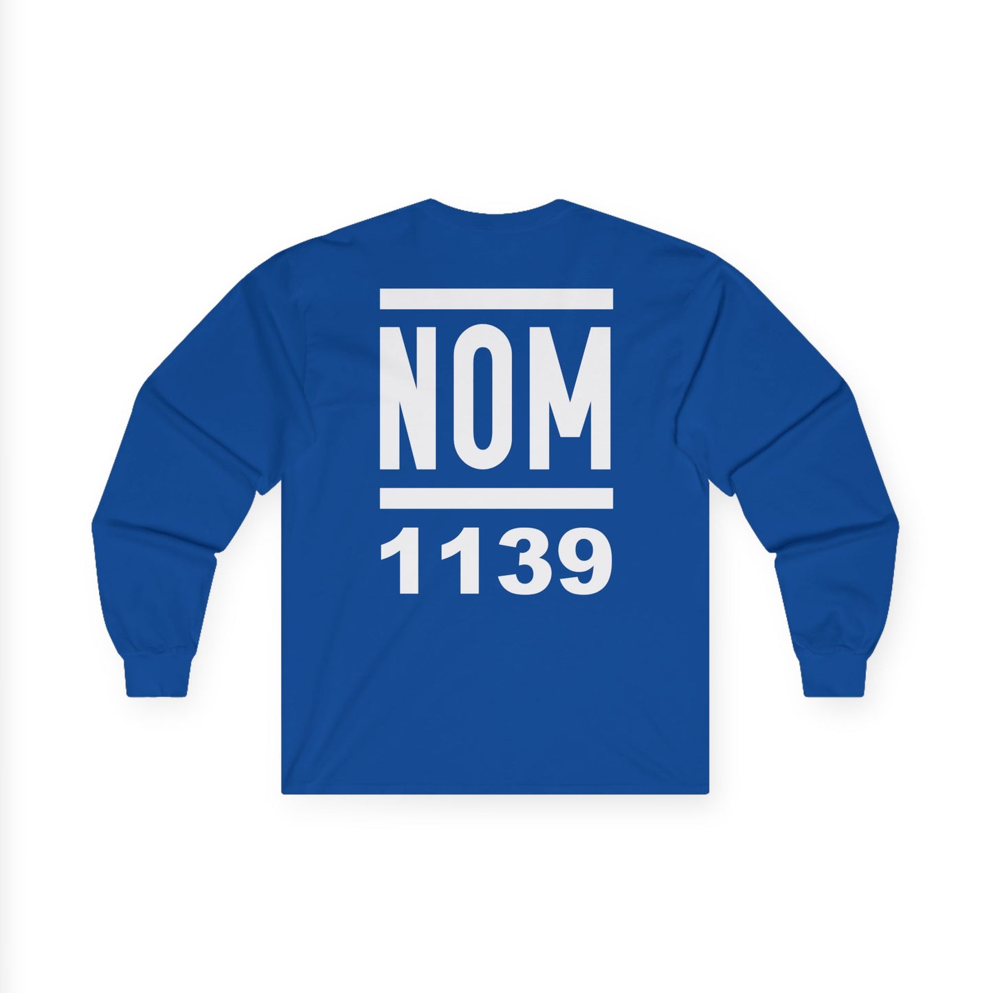 NOM 1139 Long Sleeve Gildan 2400 T-Shirt with Front and Back Logo